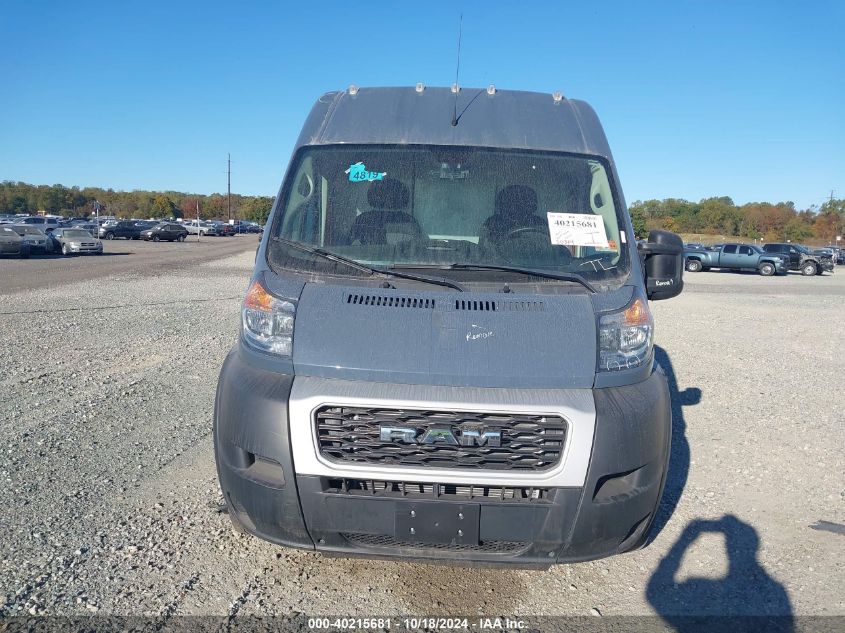 2020 Ram Promaster 3500 Cargo Van High Roof 159 Wb Ext VIN: 3C6URVJGXLE124750 Lot: 40215681