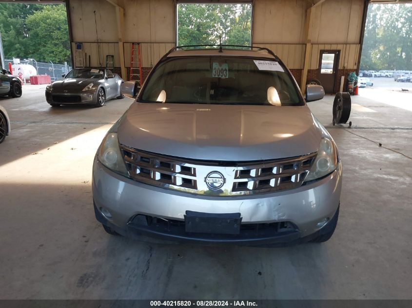 2004 Nissan Murano Se VIN: JN8AZ08T44W219740 Lot: 40215820