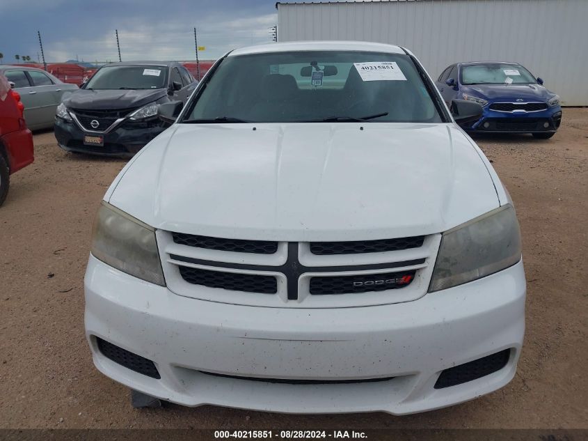 2014 Dodge Avenger Se VIN: 1C3CDZAB9EN223870 Lot: 40215851