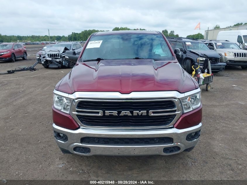 2019 Ram 1500 Big Horn/Lone Star 4X4 5'7 Box VIN: 1C6SRFFT0KN717921 Lot: 40215948