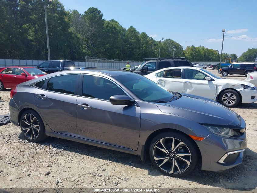 2019 Honda Civic Lx VIN: 19XFC2F64KE008217 Lot: 40215958