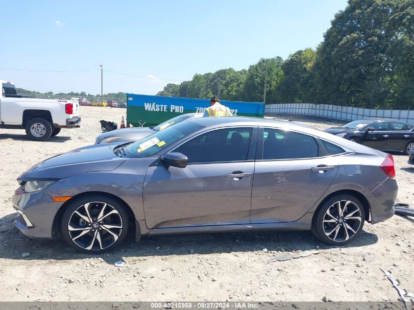 2019 Honda Civic Lx VIN: 19XFC2F64KE008217 Lot: 40215958