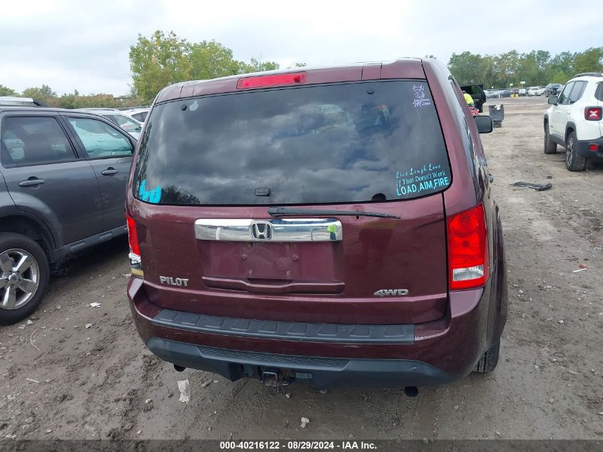 2013 Honda Pilot Lx VIN: 5FNYF4H28DB085952 Lot: 40216122