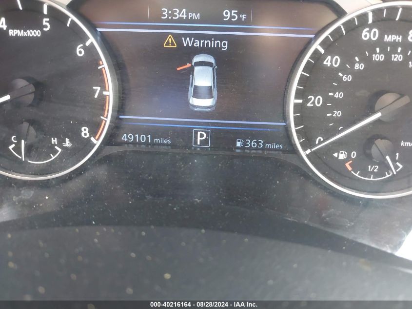 2022 Nissan Altima Sv Fwd VIN: 1N4BL4DV5NN384189 Lot: 40216164