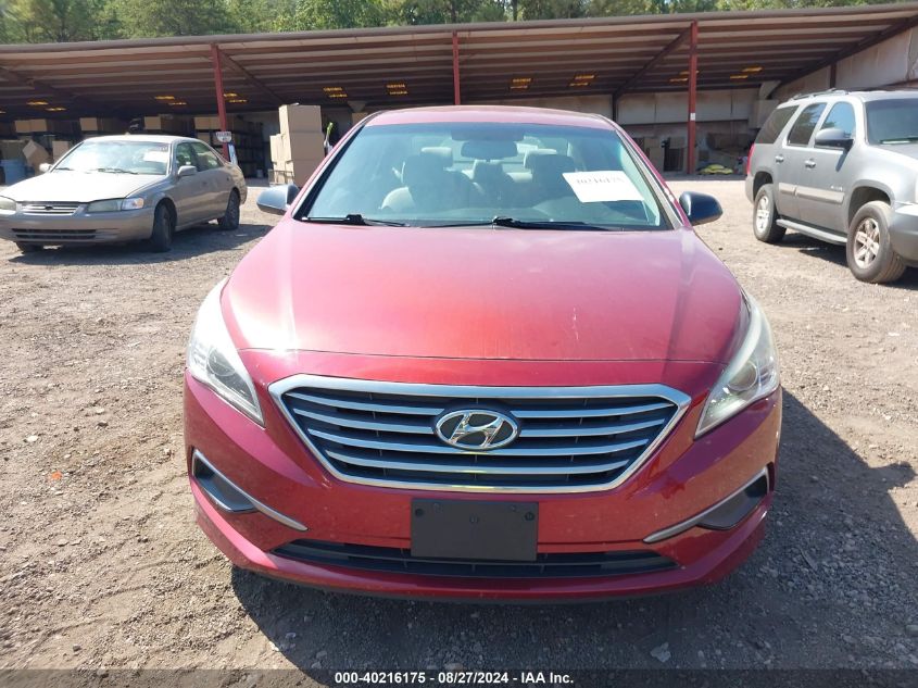 2016 Hyundai Sonata Se VIN: 5NPE24AF8GH290446 Lot: 40216175