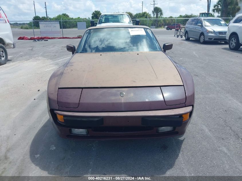 1987 Porsche 944 VIN: WP0AB0945HN472469 Lot: 40216231