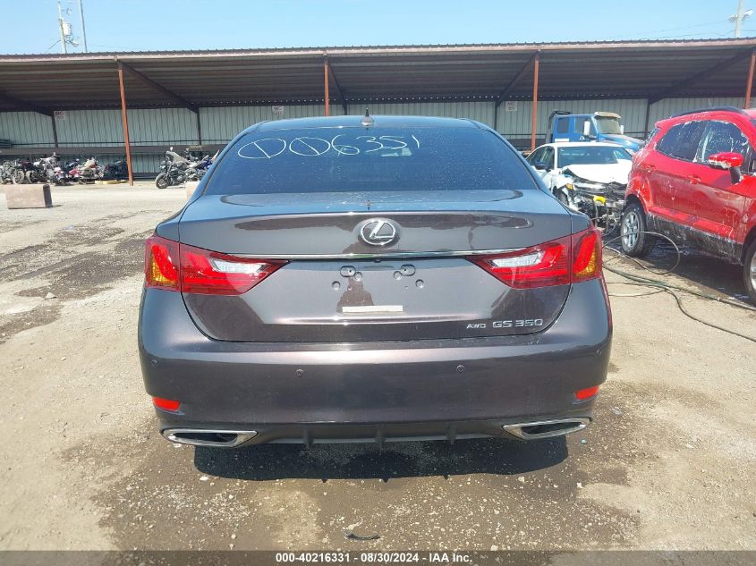 2013 Lexus Gs 350 VIN: JTHCE1BL9D5006351 Lot: 40216331