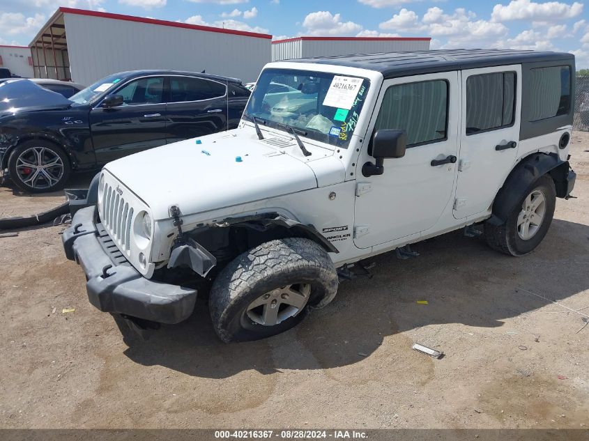 2016 Jeep Wrangler Unlimited Sport VIN: 1C4BJWDG9GL187313 Lot: 40216367