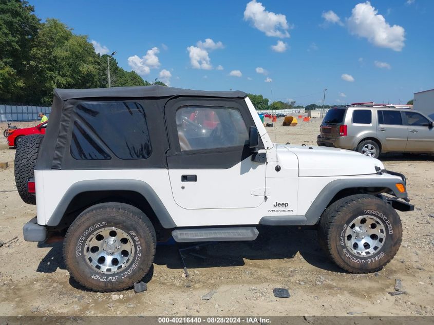 2003 Jeep Wrangler Se VIN: 1J4FA29113P347843 Lot: 40216440