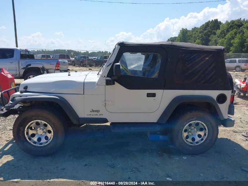 2003 Jeep Wrangler Se VIN: 1J4FA29113P347843 Lot: 40216440