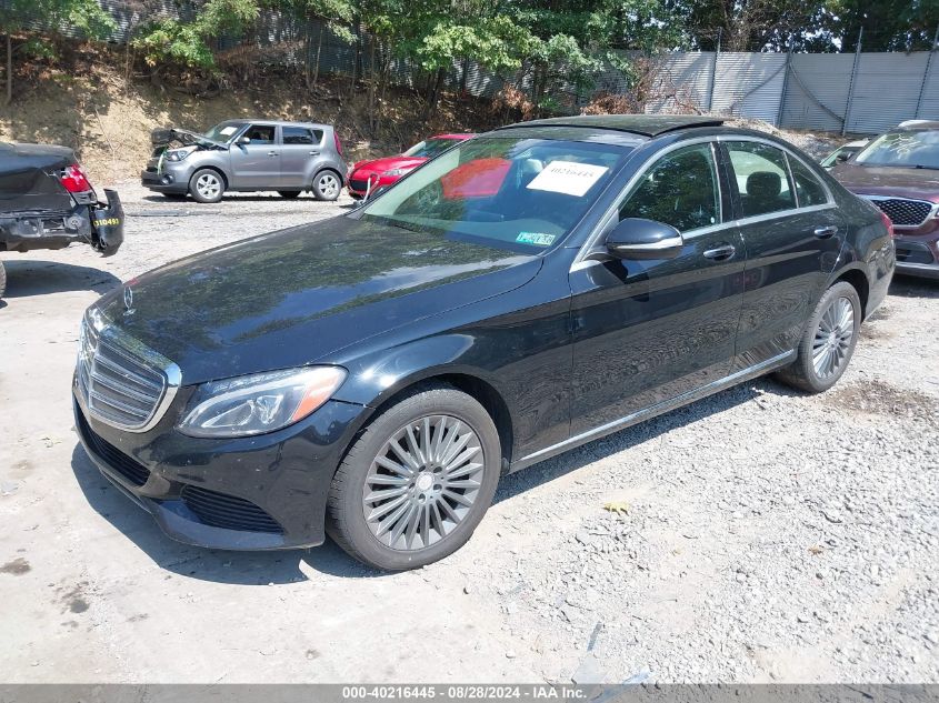 55SWF4KBXFU026046 2015 MERCEDES-BENZ C CLASS - Image 2