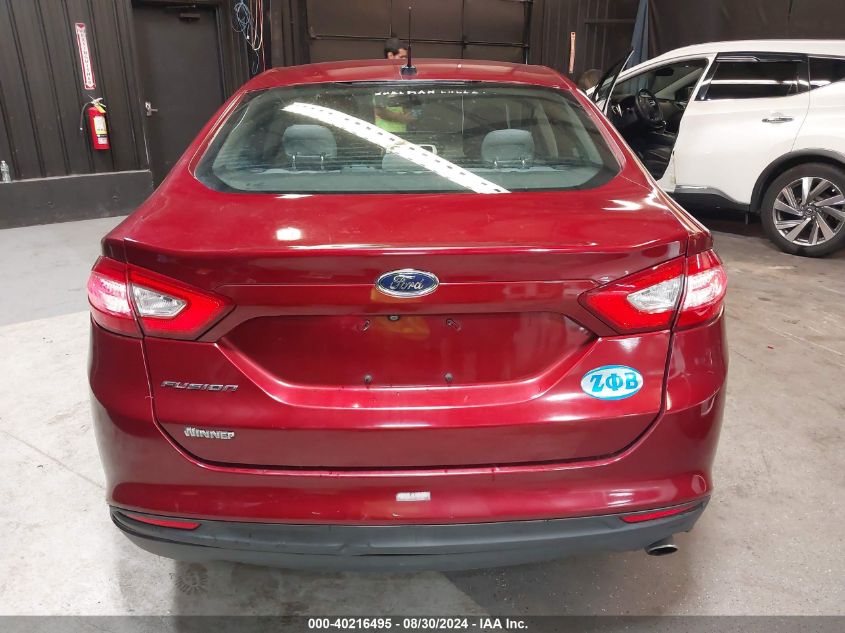 2016 Ford Fusion S VIN: 1FA6P0G76G5102074 Lot: 40216495