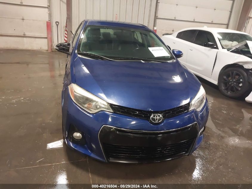 2015 Toyota Corolla S Plus VIN: 2T1BURHE2FC298955 Lot: 40216504