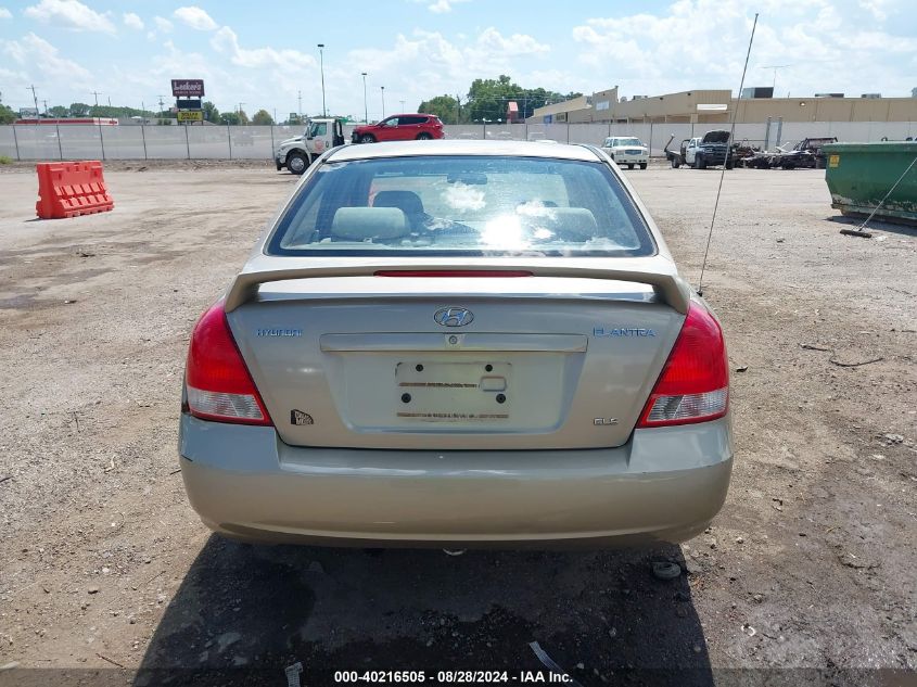 2002 Hyundai Elantra Gls VIN: KMHDN45D02U459820 Lot: 40216505