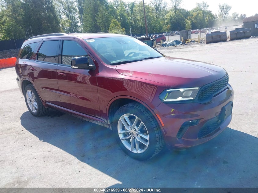 Vin: 1c4rdjdg6pc637489, lot: 40704663, dodge durango gt plus awd 20231