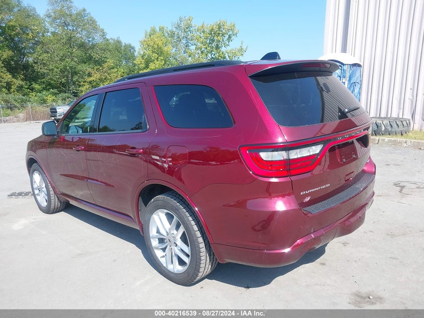 Vin: 1c4rdjdg6pc637489, lot: 40704663, dodge durango gt plus awd 20233