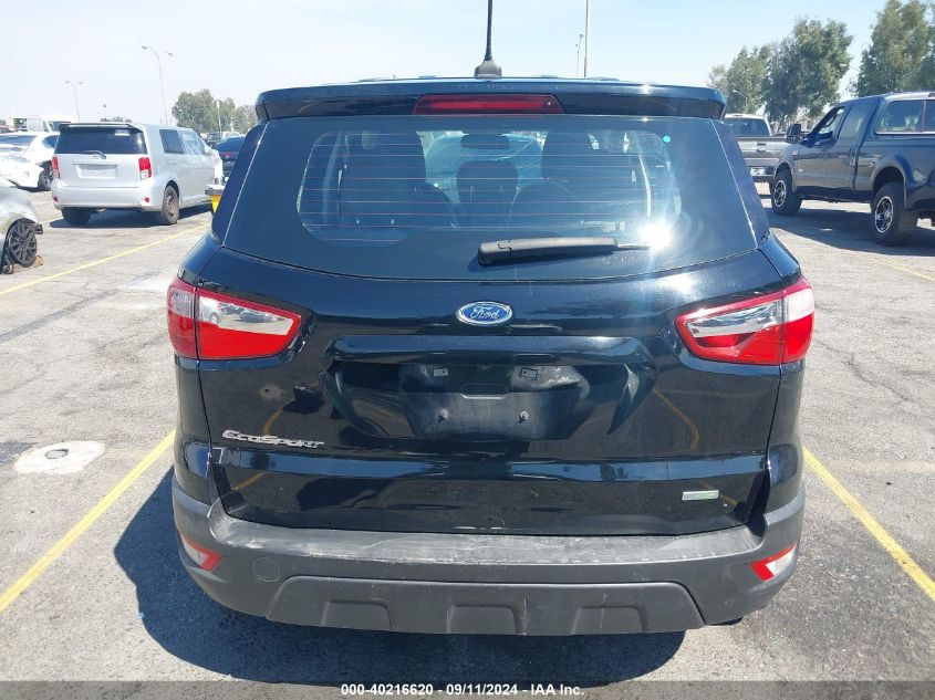 2020 Ford Ecosport S VIN: MAJ3S2FE6LC377396 Lot: 40216620