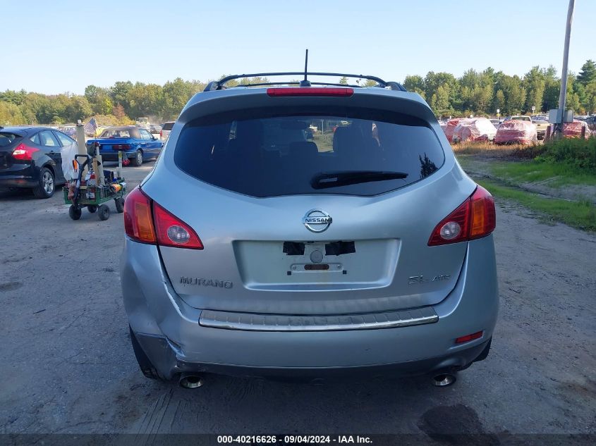 2009 Nissan Murano Sl VIN: JN8AZ18W19W150349 Lot: 40216626