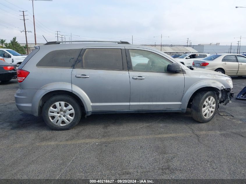 2017 Dodge Journey Se VIN: 3C4PDCAB8HT586837 Lot: 40216627