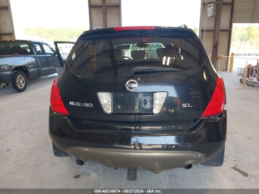 2003 Nissan Murano Sl VIN: JN8AZ08TX3W104669 Lot: 40216674