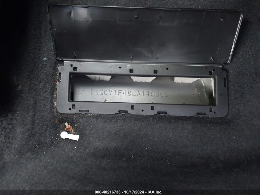 VIN 1HGCV1F48LA140358 2020 HONDA ACCORD EX