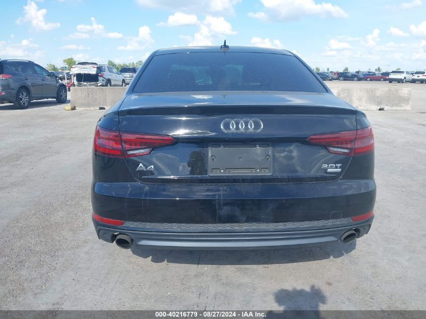 2018 AUDI A4 2.0T TECH ULTRA PREMIUM/2.0T ULTRA PREMIUM - WAUKMAF42JA087888