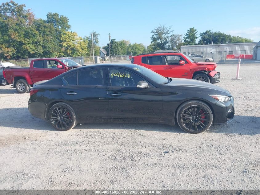 2021 Infiniti Q50 Red Sport 400 Awd VIN: JN1FV7DR0MM881006 Lot: 40216828