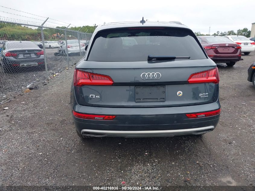 2018 Audi Q5 2.0T Premium/2.0T Tech Premium VIN: WA1BNAFY4J2248555 Lot: 40216935