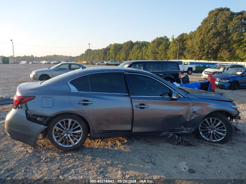 2018 Infiniti Q50 3.0T Luxe VIN: JN1EV7AR7JM432028 Lot: 40216943