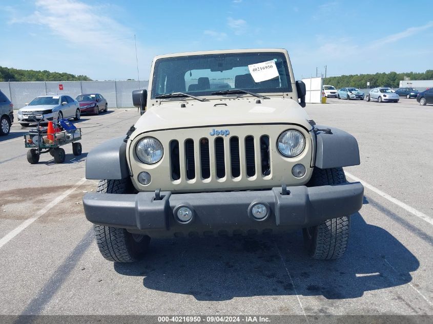 2018 Jeep Wrangler Jk Sport S 4X4 VIN: 1C4AJWAG6JL820826 Lot: 40216950