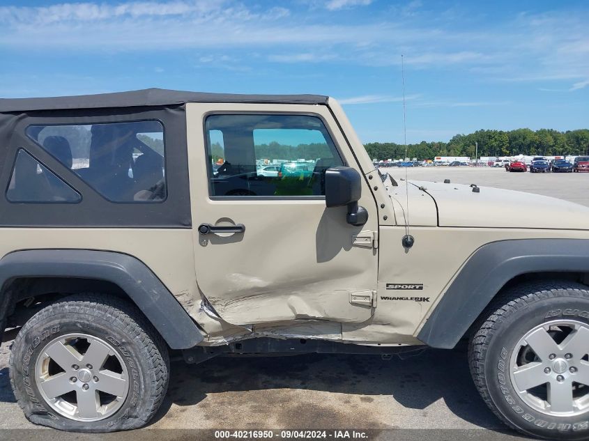 2018 Jeep Wrangler Jk Sport S 4X4 VIN: 1C4AJWAG6JL820826 Lot: 40216950