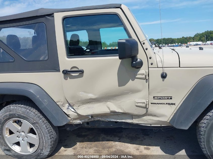 2018 Jeep Wrangler Jk Sport S 4X4 VIN: 1C4AJWAG6JL820826 Lot: 40216950