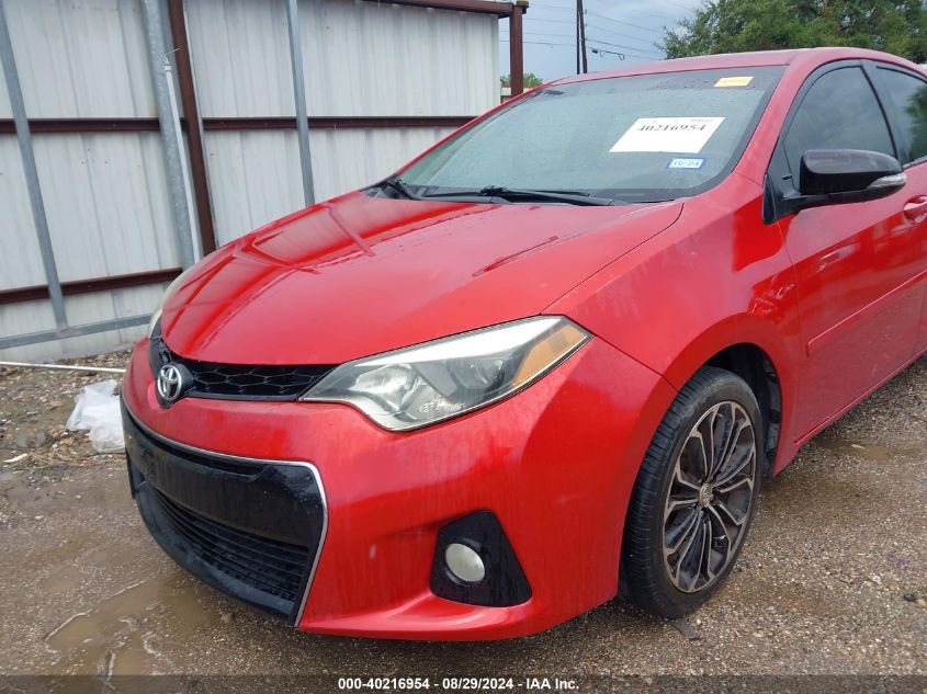 2015 TOYOTA COROLLA S PLUS - 2T1BURHE6FC322495