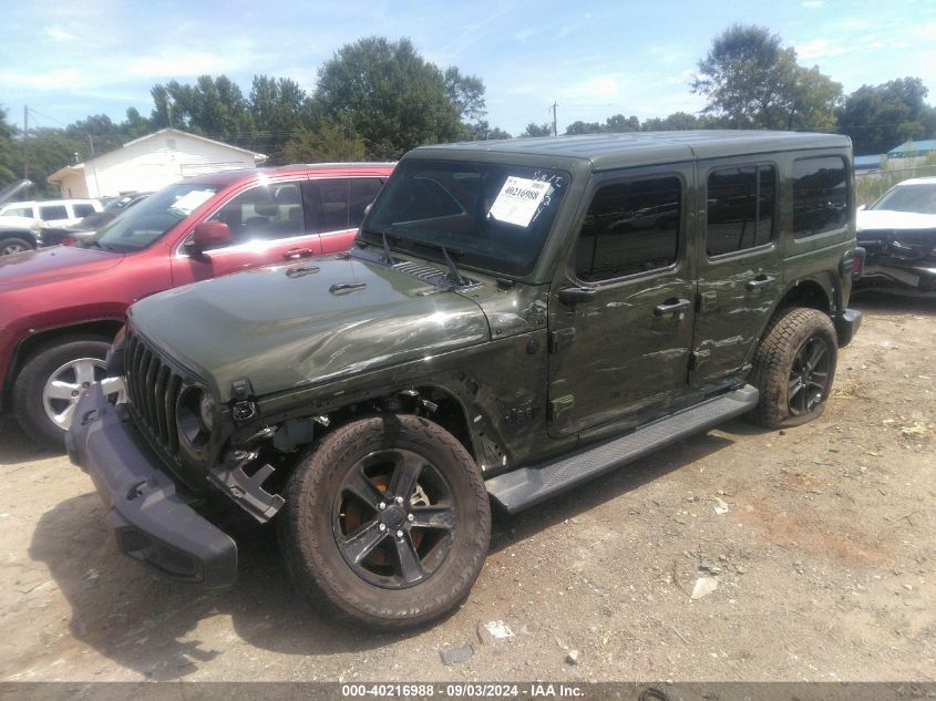 2021 Jeep Wrangler Unlimited Sahara Altitude 4X4 VIN: 1C4HJXEN0MW728997 Lot: 40216988