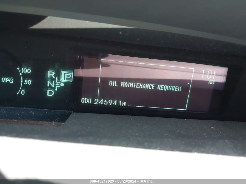 2010 Toyota Prius Ii VIN: JTDKN3DU1A0201576 Lot: 40217029