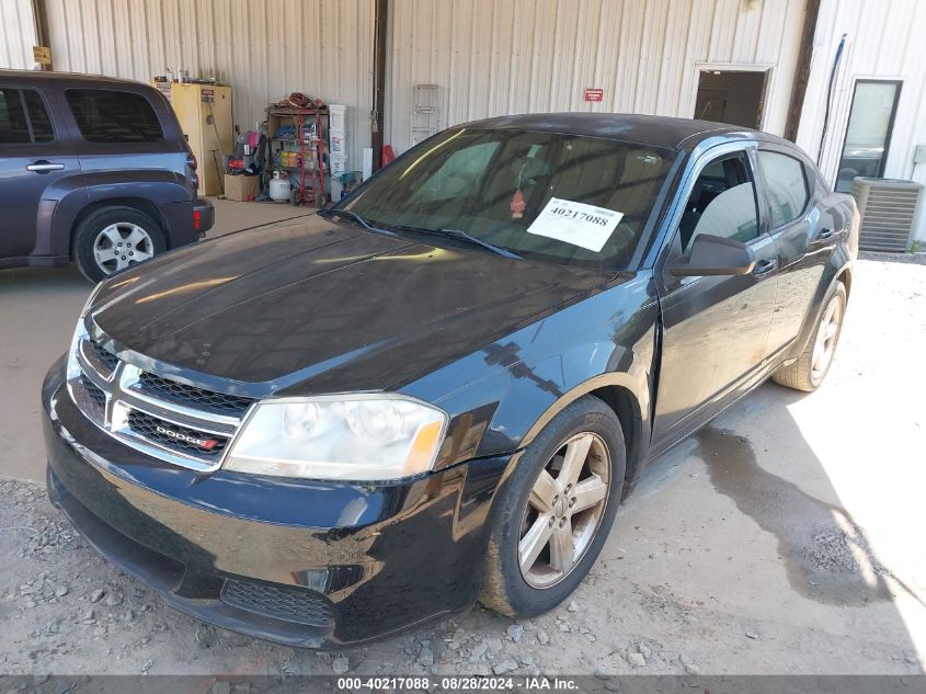 2013 Dodge Avenger Se VIN: 1C3CDZAB0DN643306 Lot: 40217088