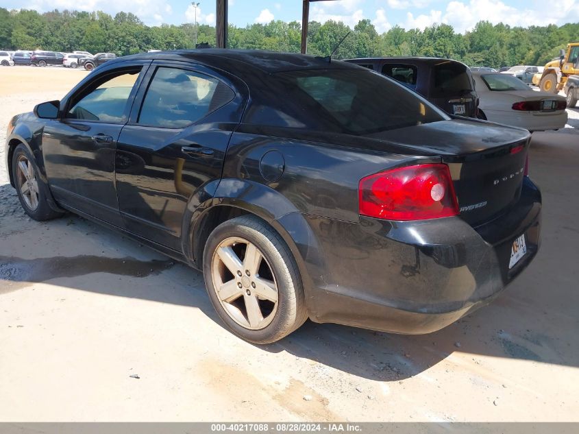 2013 Dodge Avenger Se VIN: 1C3CDZAB0DN643306 Lot: 40217088