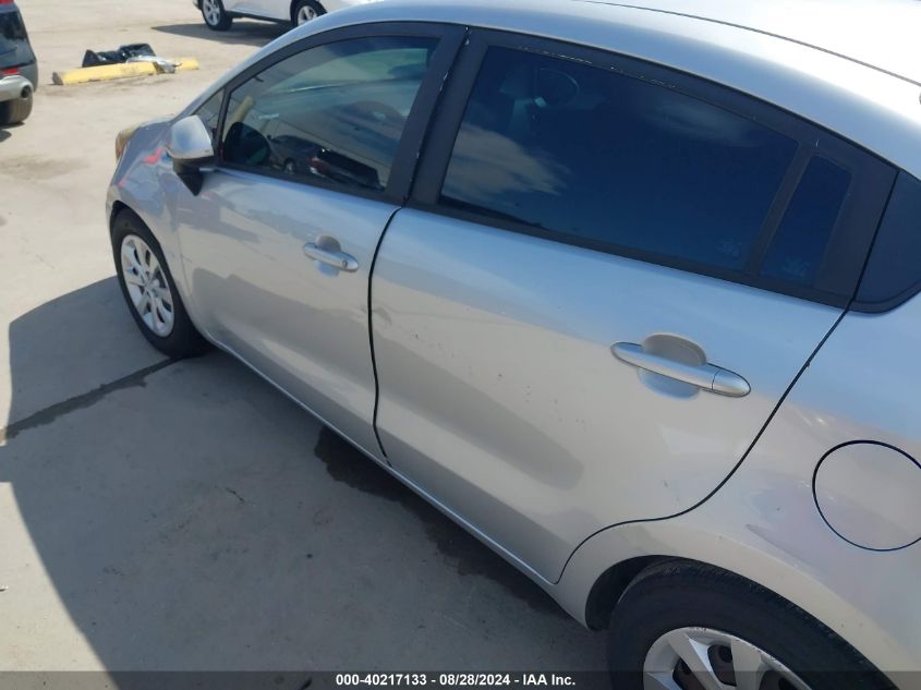 2014 Kia Rio Lx VIN: KNADM4A31E6400141 Lot: 40217133