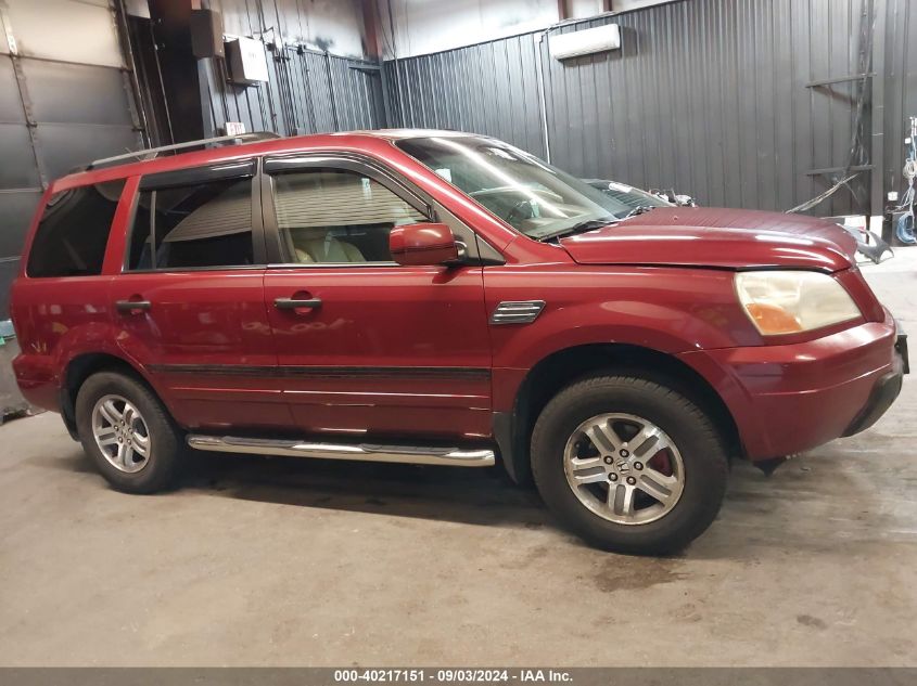 2005 Honda Pilot Ex-L VIN: 5FNYF18615B065514 Lot: 40217151