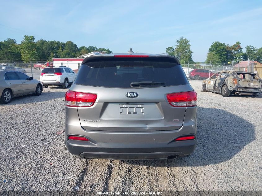 2017 Kia Sorento 2.4L Lx VIN: 5XYPG4A34HG301192 Lot: 40217545