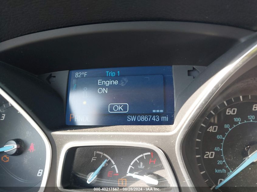 2014 Ford Focus Se VIN: 1FADP3F25EL298807 Lot: 40217567