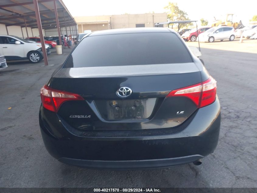 2018 Toyota Corolla Le VIN: 2T1BURHE1JC006432 Lot: 40217570