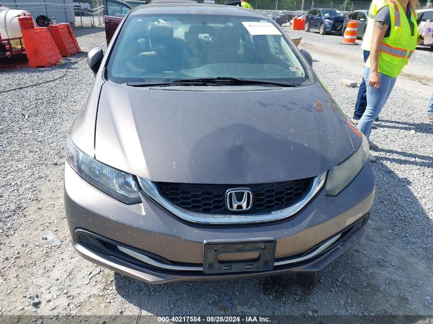 2013 Honda Civic Lx VIN: 2HGFB2F57DH593474 Lot: 40217584