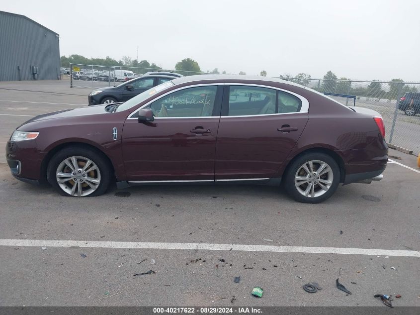 2009 Lincoln Mks VIN: 1LNHM93R69G622933 Lot: 40217622