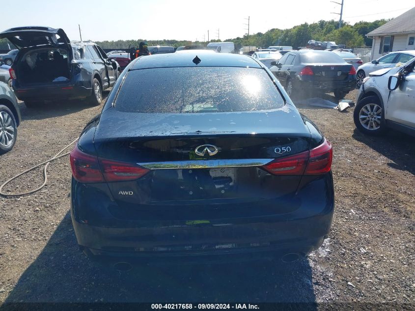 2021 Infiniti Q50 Luxe Awd VIN: JN1EV7BR1MM750066 Lot: 40217658