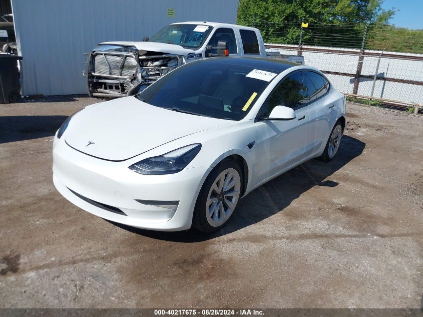 5YJ3E1EB9MF924989 2021 TESLA MODEL 3 - Image 2