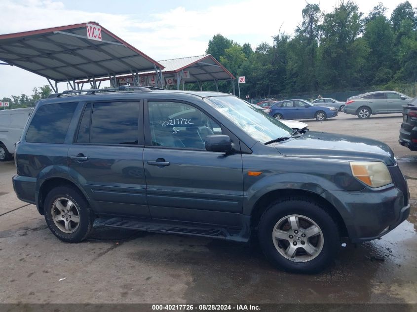 2006 Honda Pilot Ex-L VIN: 5FNYF18666B009697 Lot: 40217726