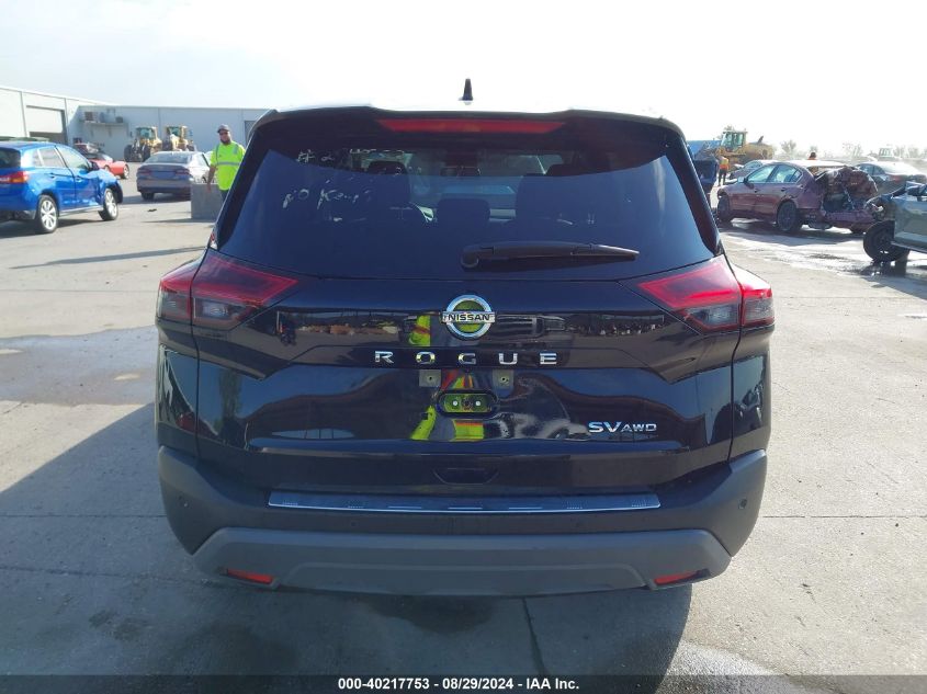 2021 Nissan Rogue Sv Intelligent Awd VIN: JN8AT3BB4MW225430 Lot: 40217753