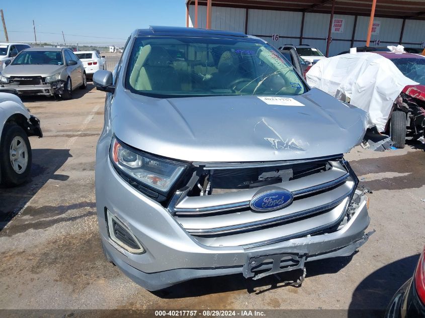 2015 Ford Edge Titanium VIN: 2FMTK4K92FBB26955 Lot: 40217757