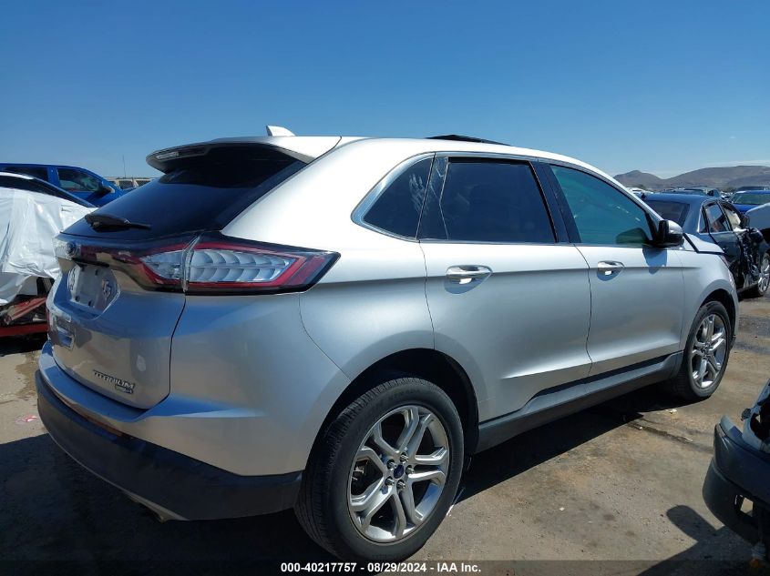 2015 Ford Edge Titanium VIN: 2FMTK4K92FBB26955 Lot: 40217757